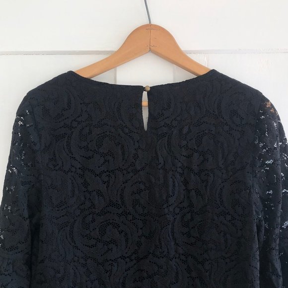 Garnet Hill Lace Bell Sleeve Dress - Picture 7 of 7